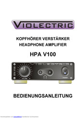 Violectric HPA V100 Bedienungsanleitung