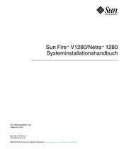 Sun Microsystems Sun Fire V1280 Handbuch