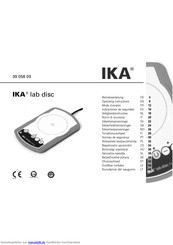 IKA lab disc Betriebsanleitung