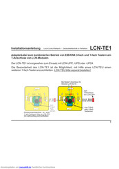 LCN LCN-TE1 Installationsanleitung