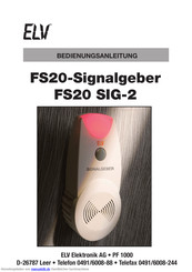 elv FS20 SIG-2 Bedienungsanleitung