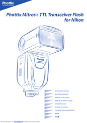 Phottix Mitros +TTL Transceiver Flash for Nikon Benutzerhandbuch