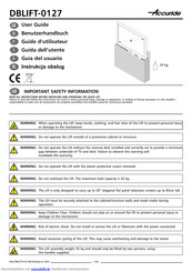 Accuride DBLIFT-0127 Benutzerhandbuch