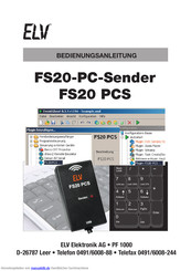 elv FS20 PCS Bedienungsanleitung