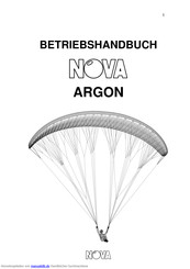 Nova ARGON Betriebshandbuch