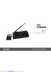 the t.bone IEM-75 Anleitung