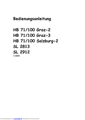 HB HB 71/100 Graz-3 Bedienungsanleitung