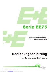 E+E Elektronik EE75 series Bedienungsanleitung