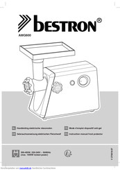 Bestron AMG600 Gebrauchsanweisung Elektrischen Fleischwolf