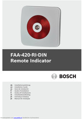 Bosch FAA-420-RI-DIN Installationsanleitung