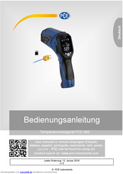PCE Instruments PCE-895 Bedienungsanleitung