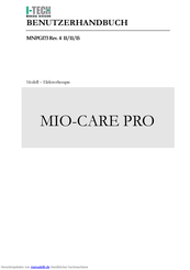 I-Tech MIO-CARE PRO Benutzerhandbuch