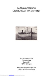 Rex-Schiffsmodelle DS WILHELM THAM 1912 Aufbauanleitung