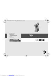 Bosch PDC 1 Originalbetriebsanleitung