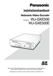 Panasonic WJ-GXE500E Installationshandbuch