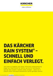 Kärcher rain System Aufbauanleitung