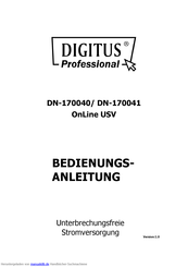 Digitus DN-170041 Bedienungsanleitung