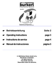 Bürkert 6223 Betriebsanleitung