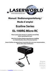 Laserworld EL-100RG Micro IR Bedienungsanleitung