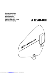 Sennheiser A 12 AD-UHF Gebrauchsanleitung