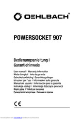Oehlbach 907 Powersocket Bedienungsanleitung, Garantie