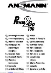 ANSMANN Power 2 go 100 Bedienungsanleitung