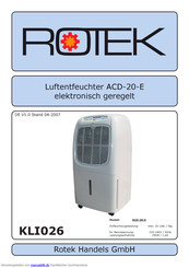 Rotek KLI026 Handbuch