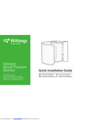 Withings Wireless Blood Pressure Monitor Installationsanleitung