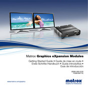 Matrox DualHead2Go DP Edition Erste Schritte-Handbuch