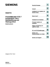 Siemens SIMATIC PCS 7 Bedienhandbuch