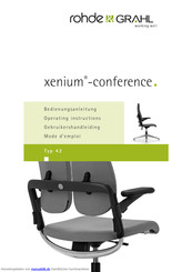 ROHDE & GRAHL xenium-conference 42 Bedienungsanleitung