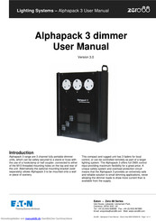 Eaton Zero88 Alphapack 3 Anwender-Informationen