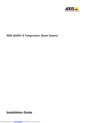 Axis Q2901-E Installations Anleitung