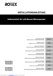 Rotex RRHQ006BAV3 Installationsanleitung