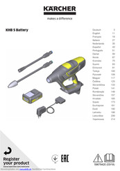 Kärcher KHB 5 Battery Bedienungsanleitung