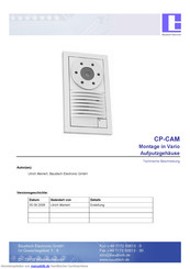 Baudisch Electronic CP-CAM Montageanleitung