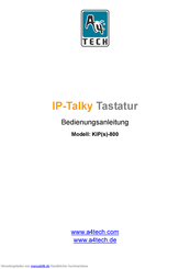 A4Tech IP-Talky KIP-800 Bedienungsanleitung