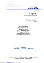 Weatherdock easyAIS A025 Handbuch