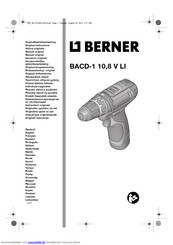 Berner BACD-1 10,8 V LI Originalbetriebsanleitung