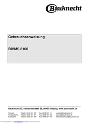Bauknecht BIVMS 8100 Gebrauchsanweisung