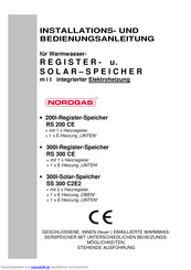 NORDGAS RS 200 C2E2 Installations- Und Bedienungsanleitung