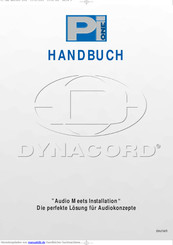 Dynacord MT 115 Handbuch