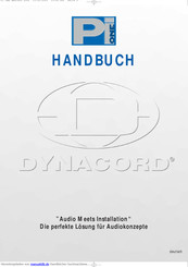 Dynacord MX 15 Handbuch