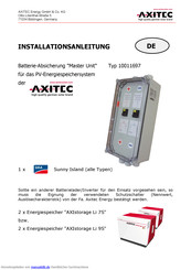 AXITEC 10011697 Installationsanleitung