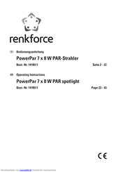Renkforce PowerPar 7 x 8 W PAR Bedienungsanleitung