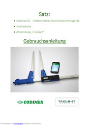 Codimex E1 Gebrauchsanleitung