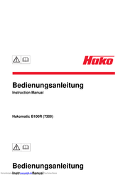 HAKO Hakomatic B100R Bedienungsanleitung