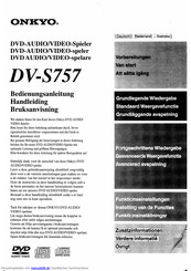 Onkyo DV-S757 Bedienungsanleitung