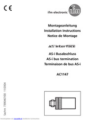 IFM Electronic AS-i Montageanleitung