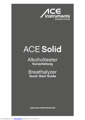 ACE Instruments ACE Solid Kurzanleitung